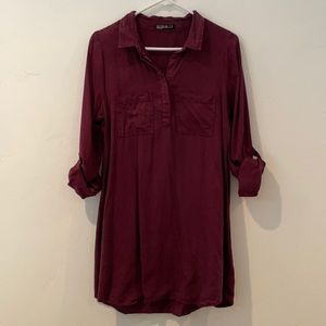 Cotton on maroon dress